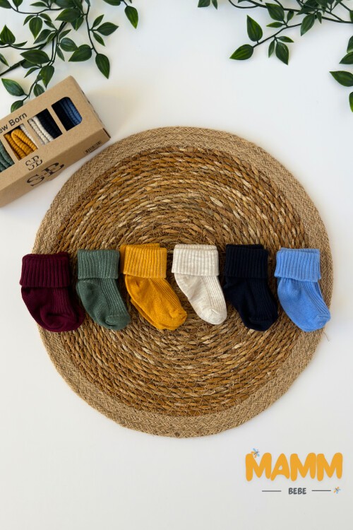 6 RENK KUTULU ÇORAP 1011