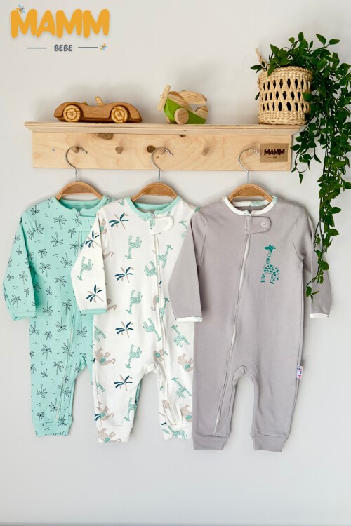 9-18 AY FERMUARLI GRİ ZÜRAFA TULUM