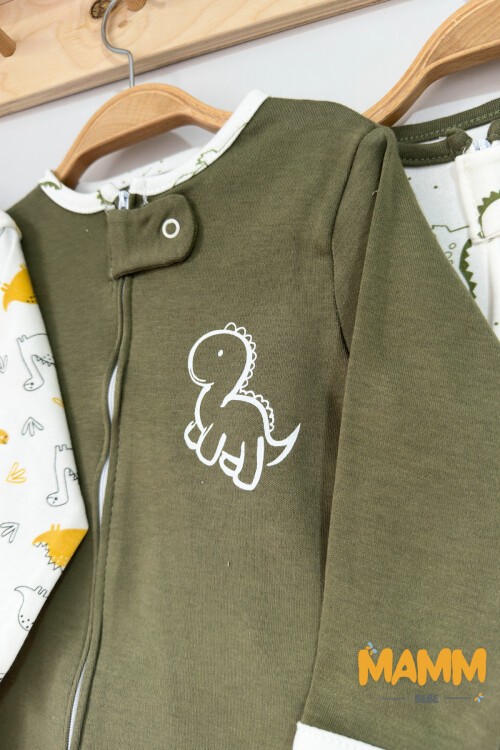 9-18 AY FERMUARLI DİNOZOR BASKILI TULUM