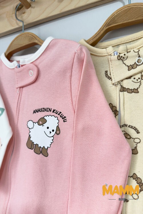 9-18 AY FERMUARLI KUZU BASKILI TULUM