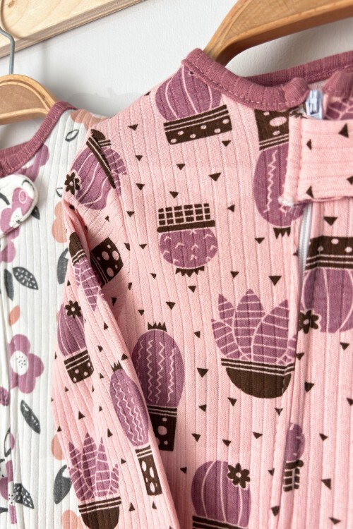 9-18 AY FERMUARLI KAKTÜS DESENLİ TULUM