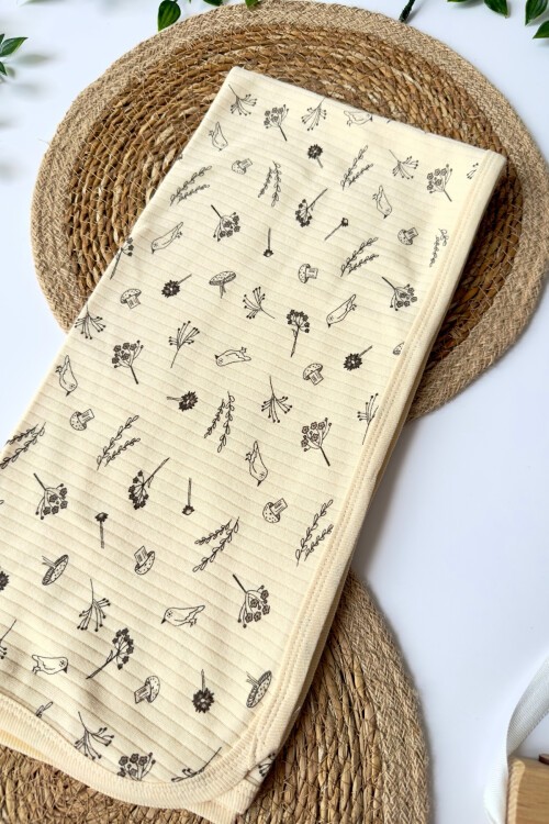 ÇİFT KATLI YAPRAK DESENLİ PENYE BATTANİYE