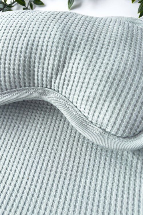 WAFFLE DESENLİ ALT AÇMA SETİ YEŞİL