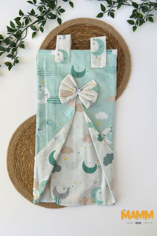 GÖKYÜZÜ DESENLİ PUSET ÖRTÜSÜ YEŞİL