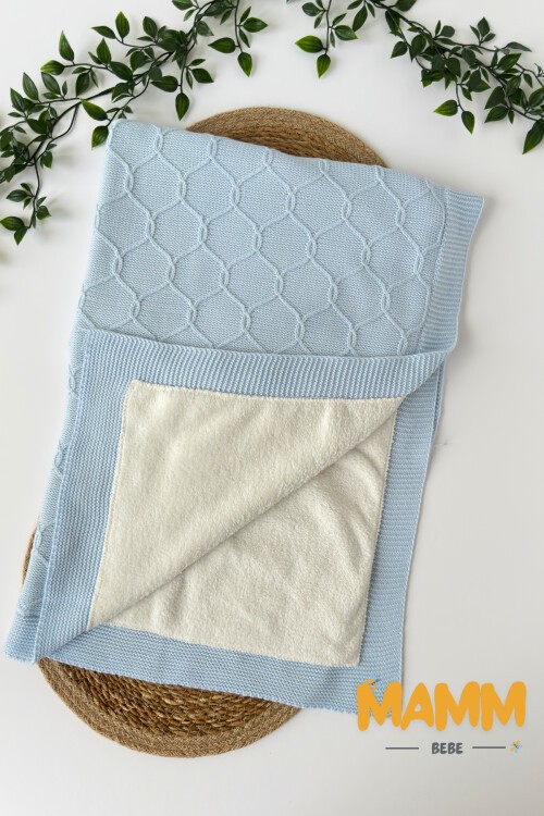 PETEK DESEN BEBE BATTANİYESİ MAVİ