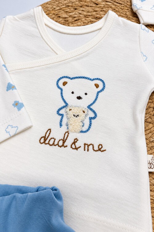 0-3 AY DAD ME 5Lİ YENİ DOĞAN TAKIMI MAVİ BUBB