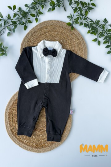 0-12 AY SMOKİN TULUM SİYAH