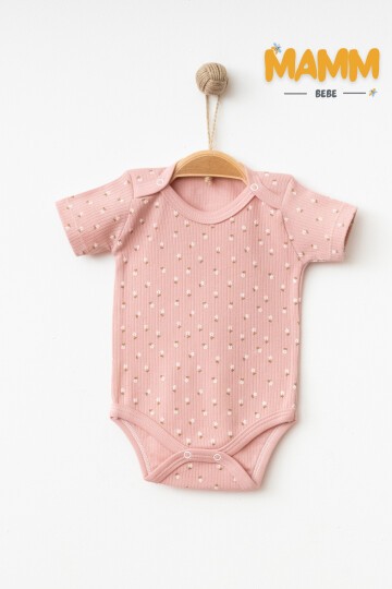 0-3-6-9 AY ÇİÇEK DESENLİ KOLLU ZIBIN GÜL KURUSU