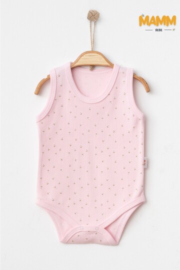 0-3-6-9 AY ÇİÇEK DESENLİ ZIBIN PEMBE