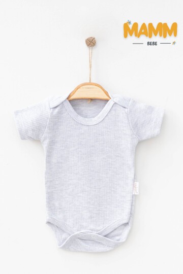 0-3-6-9 AY RAPOR DESENLİ KOLLU ZIBIN GRİ