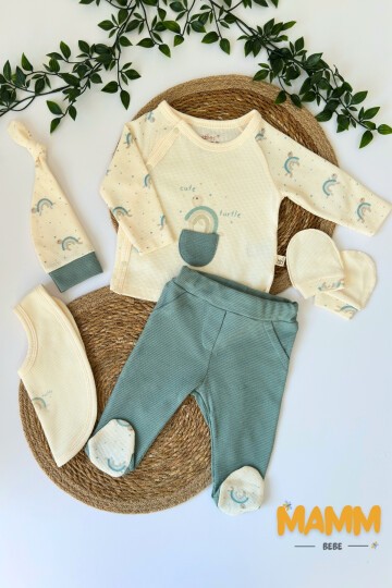 0-3 AY CUTE TURTLE 5Lİ YENİ DOĞAN TAKIMI YEŞİL