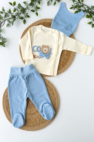 0-3 AY COOL ÜÇLÜ TAKIM MAVİ