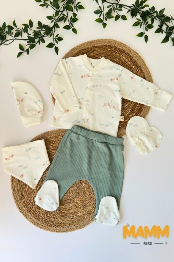 0-3 AY JUNGLE 5Lİ YENİ DOĞAN TAKIMI YEŞİL