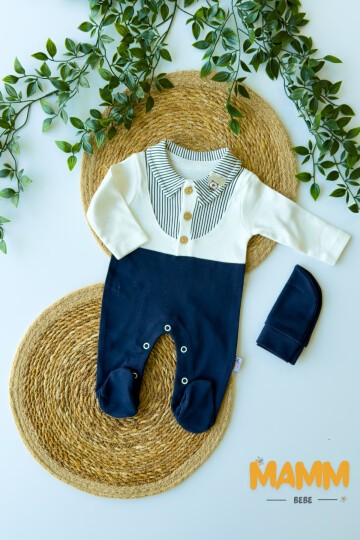 0-6 AY GÖMLEK YAKALI PATİKLİ TULUM