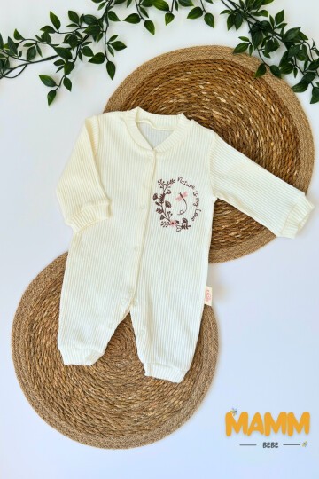 0-9 AY NATURE ÇİÇEK İŞLEMELİ MANŞETLİ TULUM