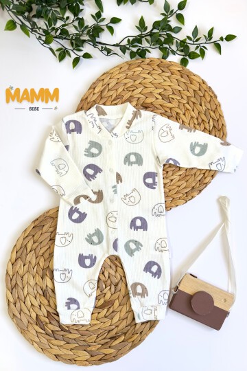 1-3-6 AY FİLLİ MANŞETLİ TULUM BEYAZ