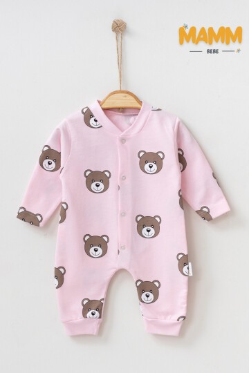 1-3-6 AY SEVİMLİ AYICIK DESENLİ MANŞETLİ TULUM