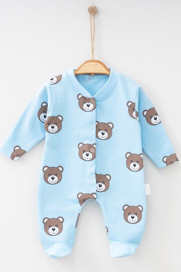 1-3-6 AY SEVİMLİ AYICIK DESENLİ PATİKLİ TULUM