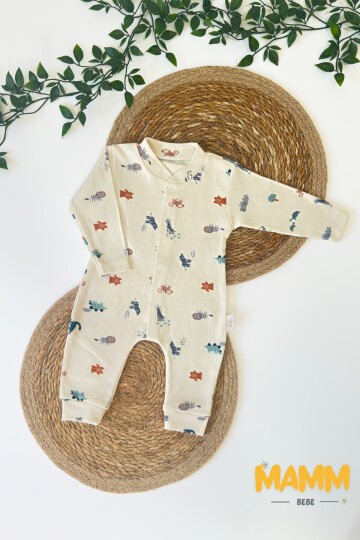 1-3-6 AY YENİ SAFARİ DESENLİ MANŞETLİ TULUM EKRU