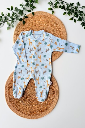 1-3-6 AY ZÜRAFALI PATİKLİ TULUM MAVİ