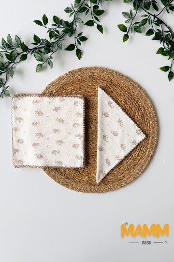 10LU AĞIZ SİLME MENDİLİ KAPLUMBAĞALI