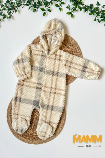 3-12 AY ÇİZGİLİ ŞAPKALI TULUM GRİ