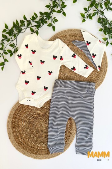 3-12 AY FARE KAFA ALT ÇİZGİLİ ÖNLÜKLÜ TAKIM