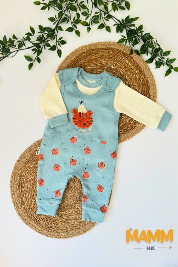 3-12 AY SÜZİNE ASLAN SALOPET TAKIM MAVİ