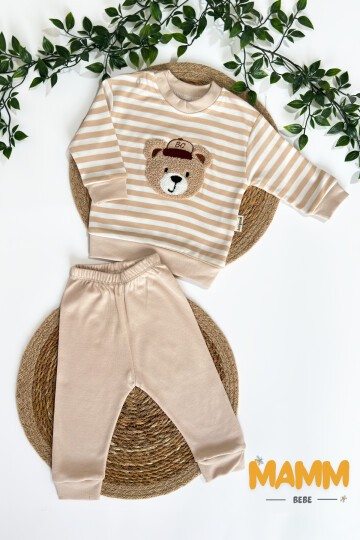 3-12 AY SÜZİNE ÇİZGİLİ AYICIK TAKIM