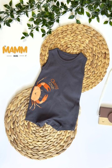 3-12 AY YENGEÇLİ ŞORT TULUM ANTRASİT