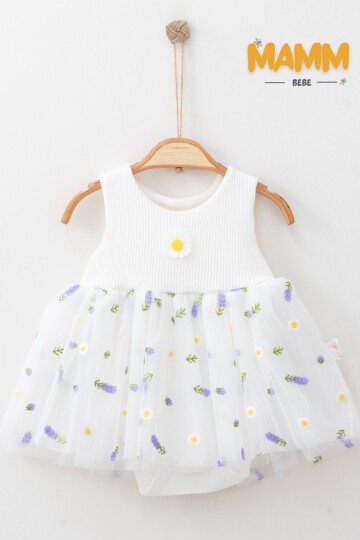 6-12-18 AY LAVANTALI BODY ELBİSE BEYAZ