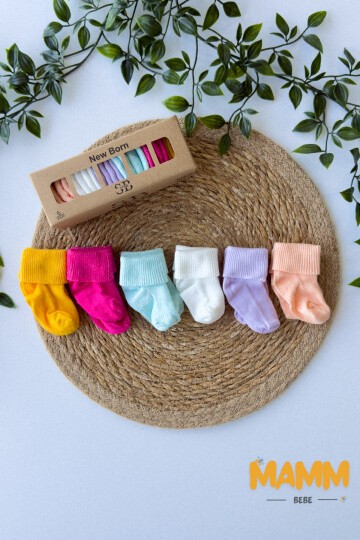 6 RENK KUTULU ÇORAP 1009