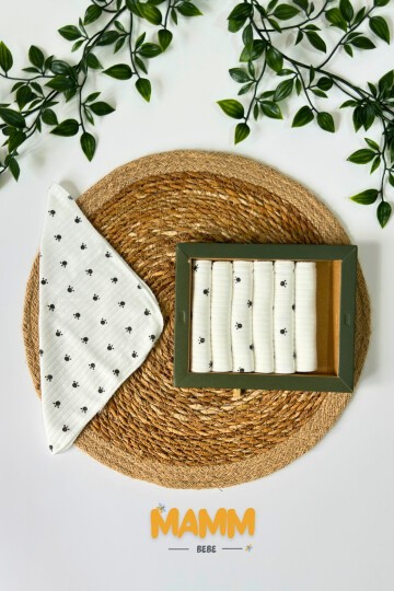 7Lİ AĞIZ SİLME MENDİLİ SİYAH PATİ