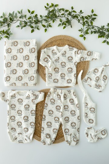 7Lİ HASTAHANE ÇIKIŞ SETİ ASLAN