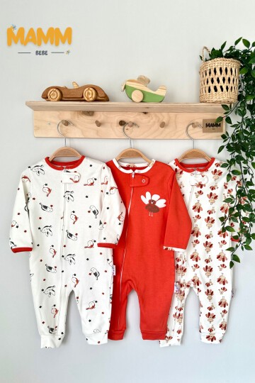 9-18 AY FERMUARLI KUŞLU BASKILI TULUM