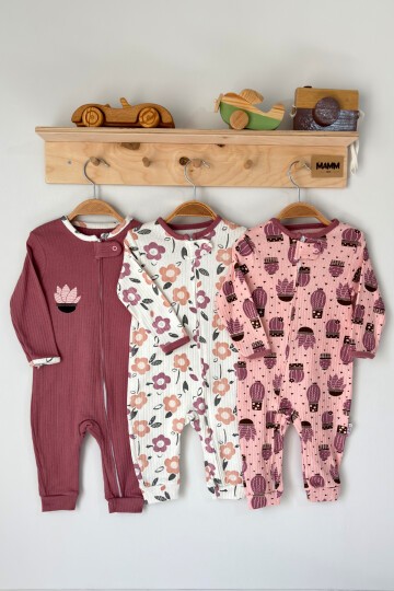 9-18 AY FERMUARLI KAKTÜS DESENLİ TULUM