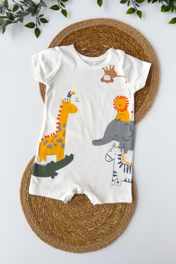 9-36 AY SAFARİ DESENLİ ŞORT TULUM