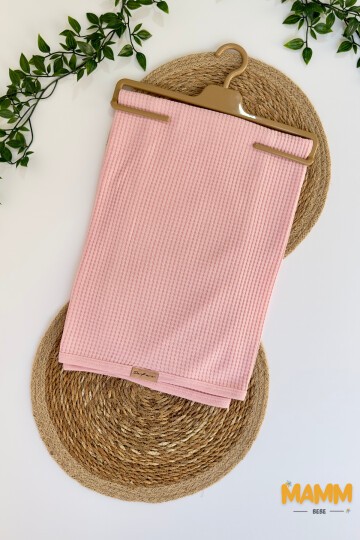 WAFFLE KUMAŞ BATTANİYE 80*90 CM PEMBE