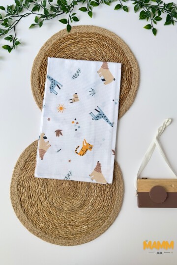 ZÜRAFA DESENLİ PAZEN BATTANİYE 80*90 CM