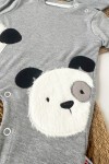 0-12 AY PANDA KABARTMALI PATİKLİ TULUM GRİ