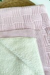 SEPET ÖRGÜ DESEN BEBE BATTANİYESİ PEMBE