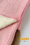 YANLARI OYALI DİKİŞLİ BEBE BATTANİYESİ PEMBE
